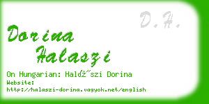 dorina halaszi business card